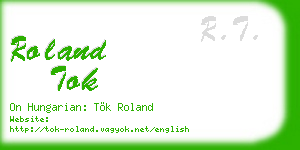 roland tok business card